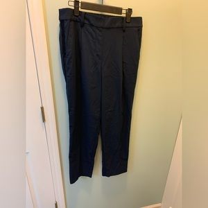 Loft navy blue dress pant with elastic waistband. Nwt. Size medium